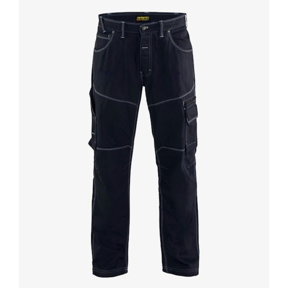 BLAKLADER 1600 Black Work Wear Pants Cargo Sz 36 Fits 37x30 Construction PPE NWT